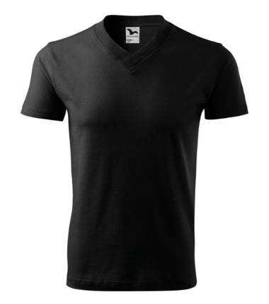 1021213 - V-neck tricou unisex gri închis S