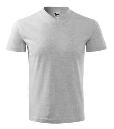 1021213 - V-neck tricou unisex gri închis S