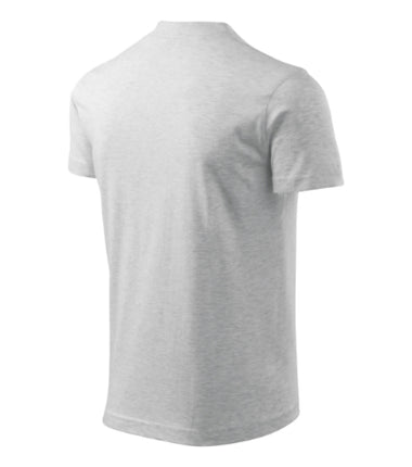 1021213 - V-neck tricou unisex gri închis S