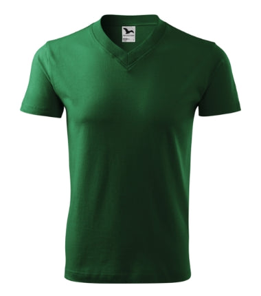 1021213 - V-neck tricou unisex gri închis S