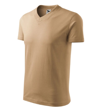 1021213 - V-neck tricou unisex gri închis S