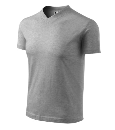 1021213 - V-neck tricou unisex gri închis S