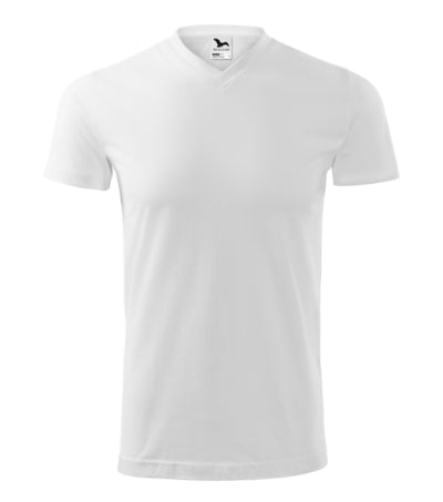 1111213 - Heavy V-neck tricou unisex gri închis S