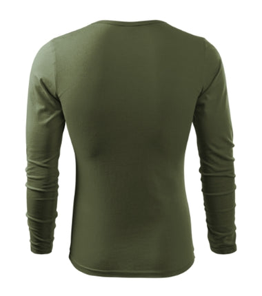 1190613 - Fit-T LS tricou pentru bărbaţi verde sticlă S