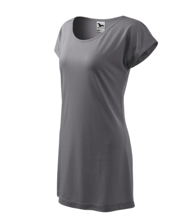 1233612 - Love tricou/rochie pentru damă gri metalic XS