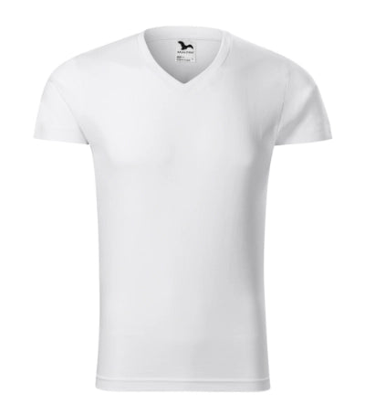 1460113 - Slim Fit V-neck tricou pentru bărbaţi negru S