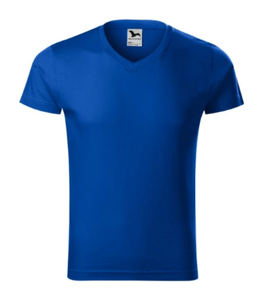 1460113 - Slim Fit V-neck tricou pentru bărbaţi negru S