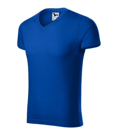 1460113 - Slim Fit V-neck tricou pentru bărbaţi negru S
