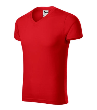1460113 - Slim Fit V-neck tricou pentru bărbaţi negru S