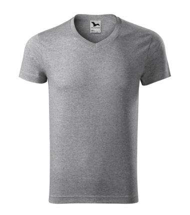 1460113 - Slim Fit V-neck tricou pentru bărbaţi negru S