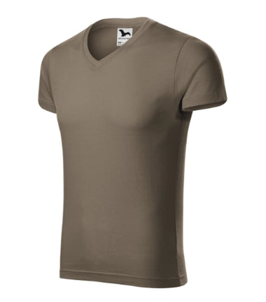 1460113 - Slim Fit V-neck tricou pentru bărbaţi negru S