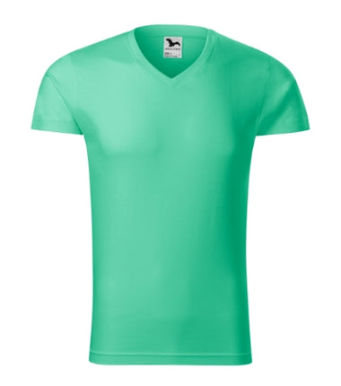 1460113 - Slim Fit V-neck tricou pentru bărbaţi negru S
