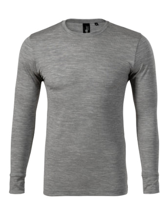 1591213 - Merino Rise LS tricou pentru bărbaţi gri închis S