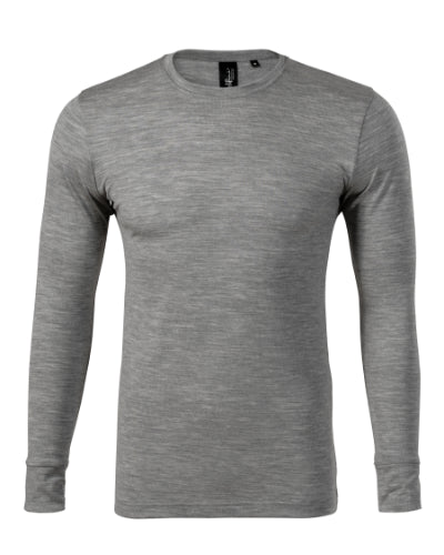 1591213 - Merino Rise LS tricou pentru bărbaţi gri închis S
