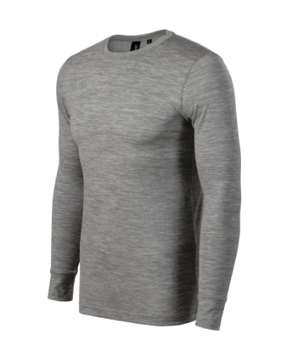 1591213 - Merino Rise LS tricou pentru bărbaţi gri închis S