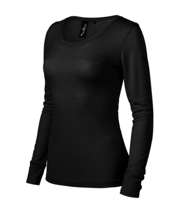 1600113 - Merino Rise LS tricou pentru damă negru S