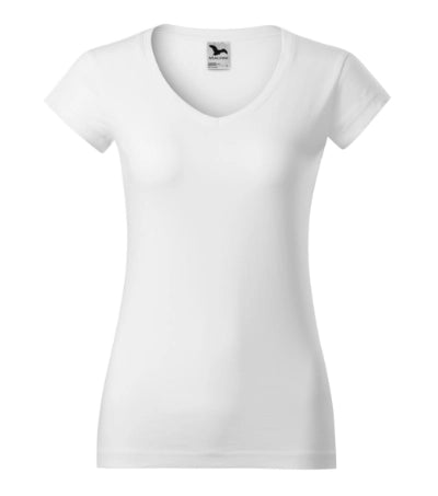 1626012 - Fit V-neck tricou pentru damă denim XS