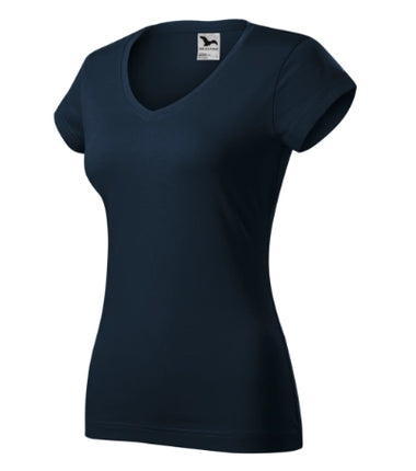 1626012 - Fit V-neck tricou pentru damă denim XS