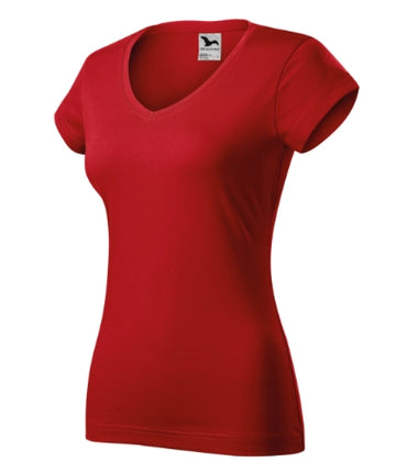 1626012 - Fit V-neck tricou pentru damă denim XS