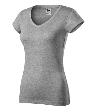 1626012 - Fit V-neck tricou pentru damă denim XS