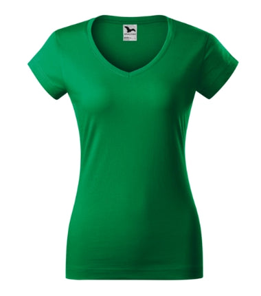 1626012 - Fit V-neck tricou pentru damă denim XS