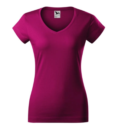 1626012 - Fit V-neck tricou pentru damă denim XS