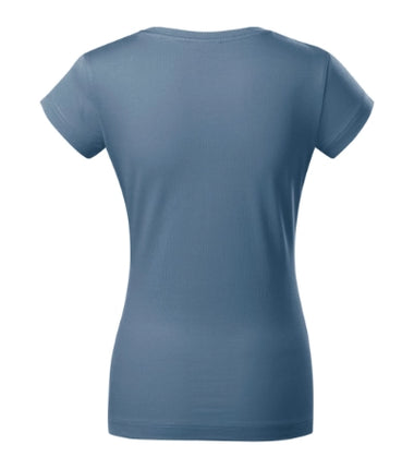 1626012 - Fit V-neck tricou pentru damă denim XS