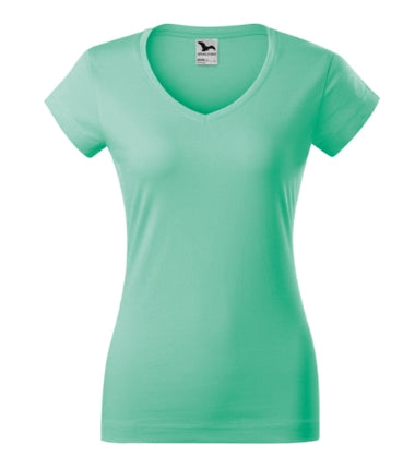 1626012 - Fit V-neck tricou pentru damă denim XS