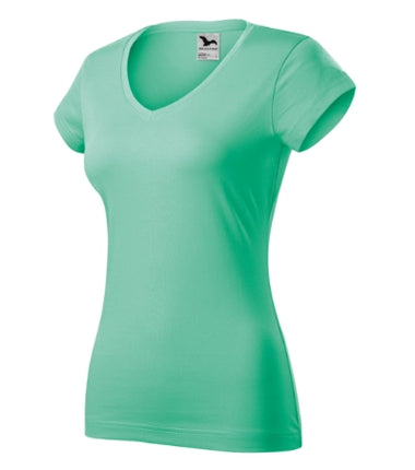1626012 - Fit V-neck tricou pentru damă denim XS