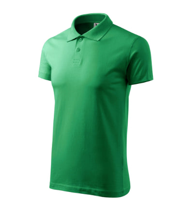 2023913 - Single J. tricou polo pentru bărbaţi verde iarbă S