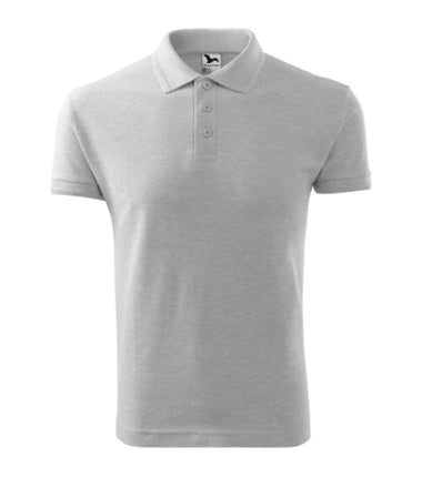 2030313 - Pique Polo tricou polo pentru bărbaţi gri deschis S