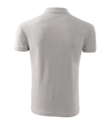 2030313 - Pique Polo tricou polo pentru bărbaţi gri deschis S