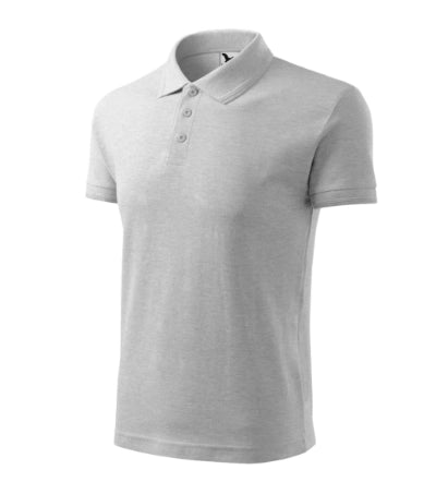 2030313 - Pique Polo tricou polo pentru bărbaţi gri deschis S