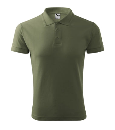 2030313 - Pique Polo tricou polo pentru bărbaţi gri deschis S