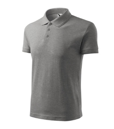 2030313 - Pique Polo tricou polo pentru bărbaţi gri deschis S