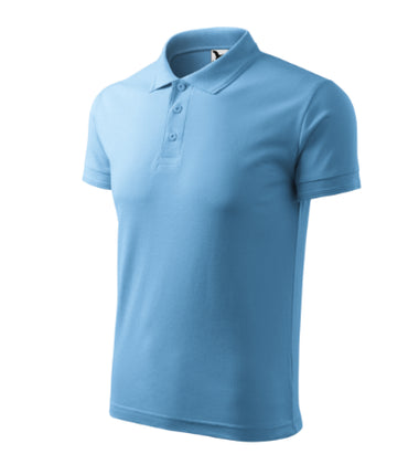 2030313 - Pique Polo tricou polo pentru bărbaţi gri deschis S
