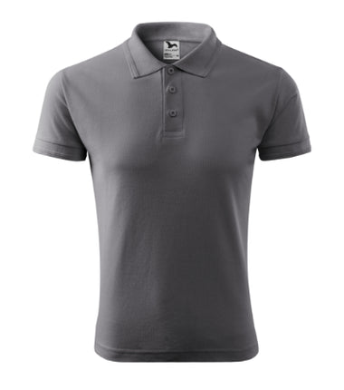 2030313 - Pique Polo tricou polo pentru bărbaţi gri deschis S