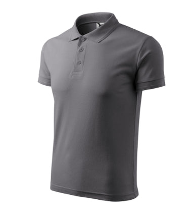 2030313 - Pique Polo tricou polo pentru bărbaţi gri deschis S