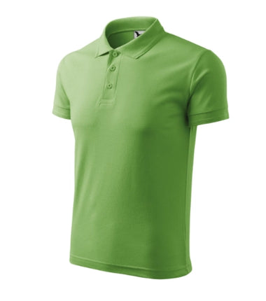 2030313 - Pique Polo tricou polo pentru bărbaţi gri deschis S