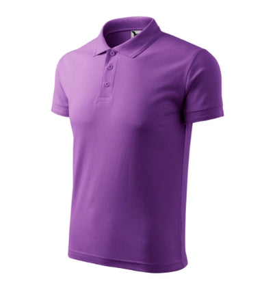 2030313 - Pique Polo tricou polo pentru bărbaţi gri deschis S