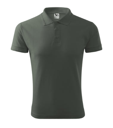 2030313 - Pique Polo tricou polo pentru bărbaţi gri deschis S