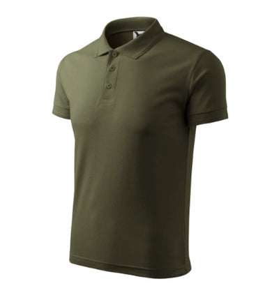 2030313 - Pique Polo tricou polo pentru bărbaţi gri deschis S