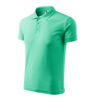 2030313 - Pique Polo tricou polo pentru bărbaţi gri deschis S