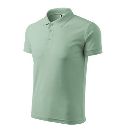 2030313 - Pique Polo tricou polo pentru bărbaţi gri deschis S