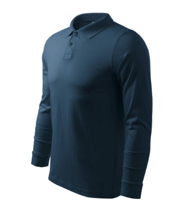 2110013 - Single J. LS tricou polo pentru bărbaţi alb S