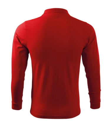 2110013 - Single J. LS tricou polo pentru bărbaţi alb S