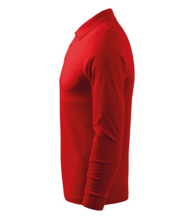 2110013 - Single J. LS tricou polo pentru bărbaţi alb S