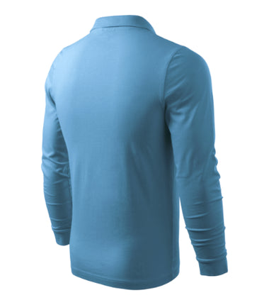 2110013 - Single J. LS tricou polo pentru bărbaţi alb S