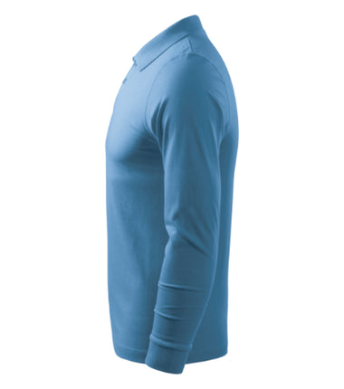 2110013 - Single J. LS tricou polo pentru bărbaţi alb S