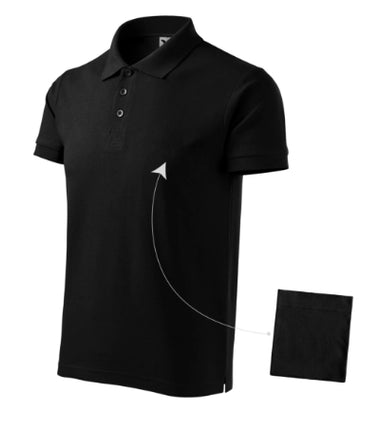 212D313 - Cotton tricou polo pentru bărbaţi dark green S
